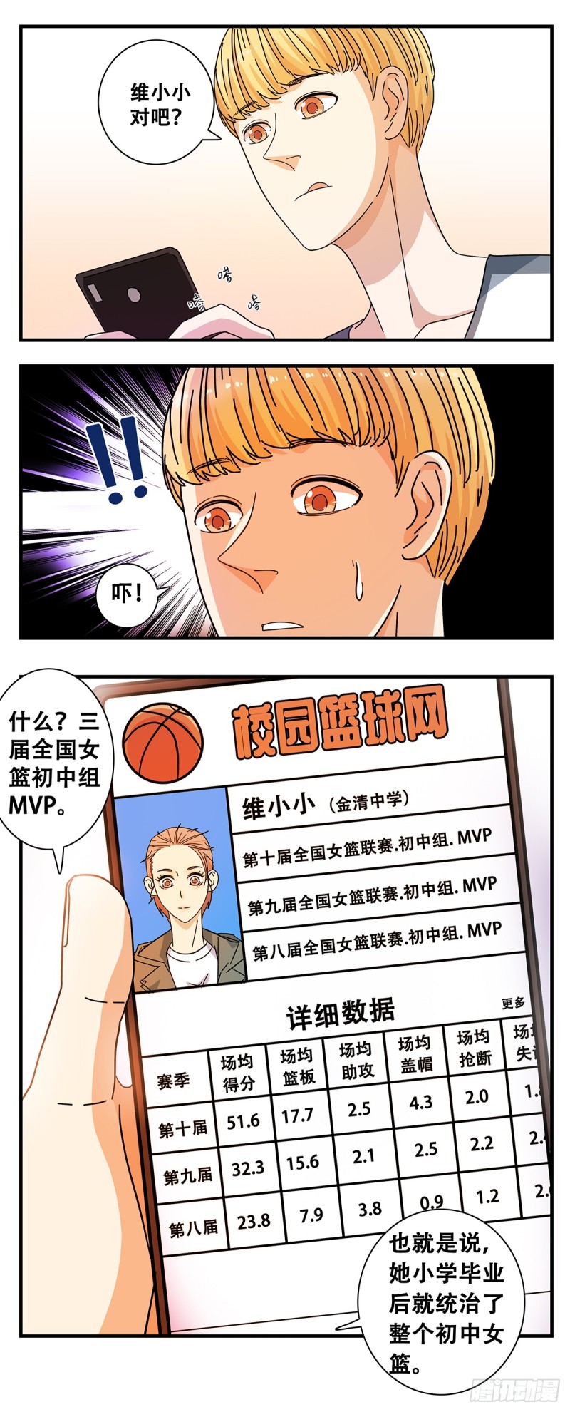 女友打中锋漫画,7：制霸全场11图