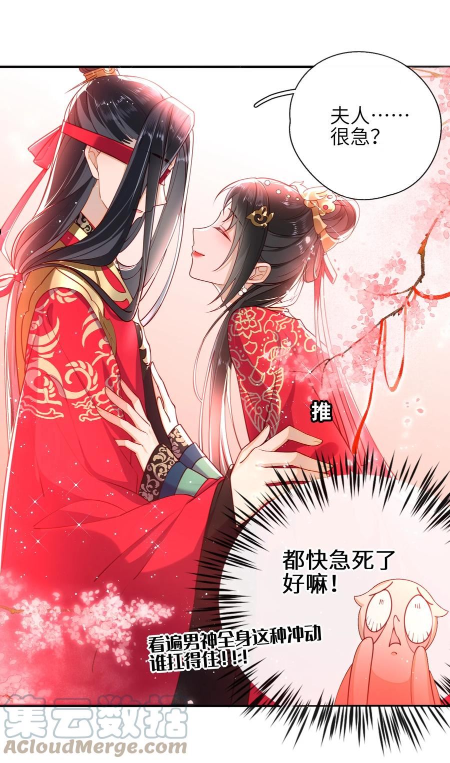 大佬要嫁盲夫君漫画,009 夫人……难道不想？17图