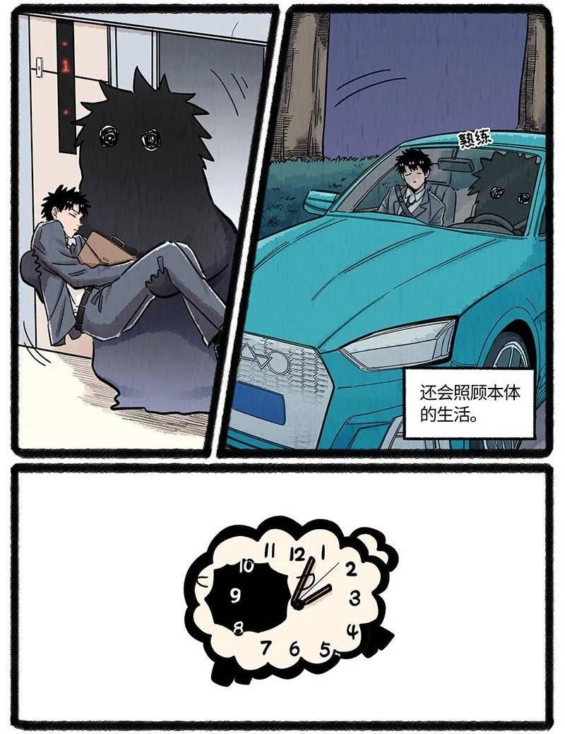 薛定谔之羊漫画,051 小羊要加班14图