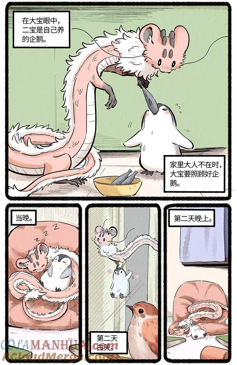 薛定谔之羊漫画,042 大宝和二宝7图