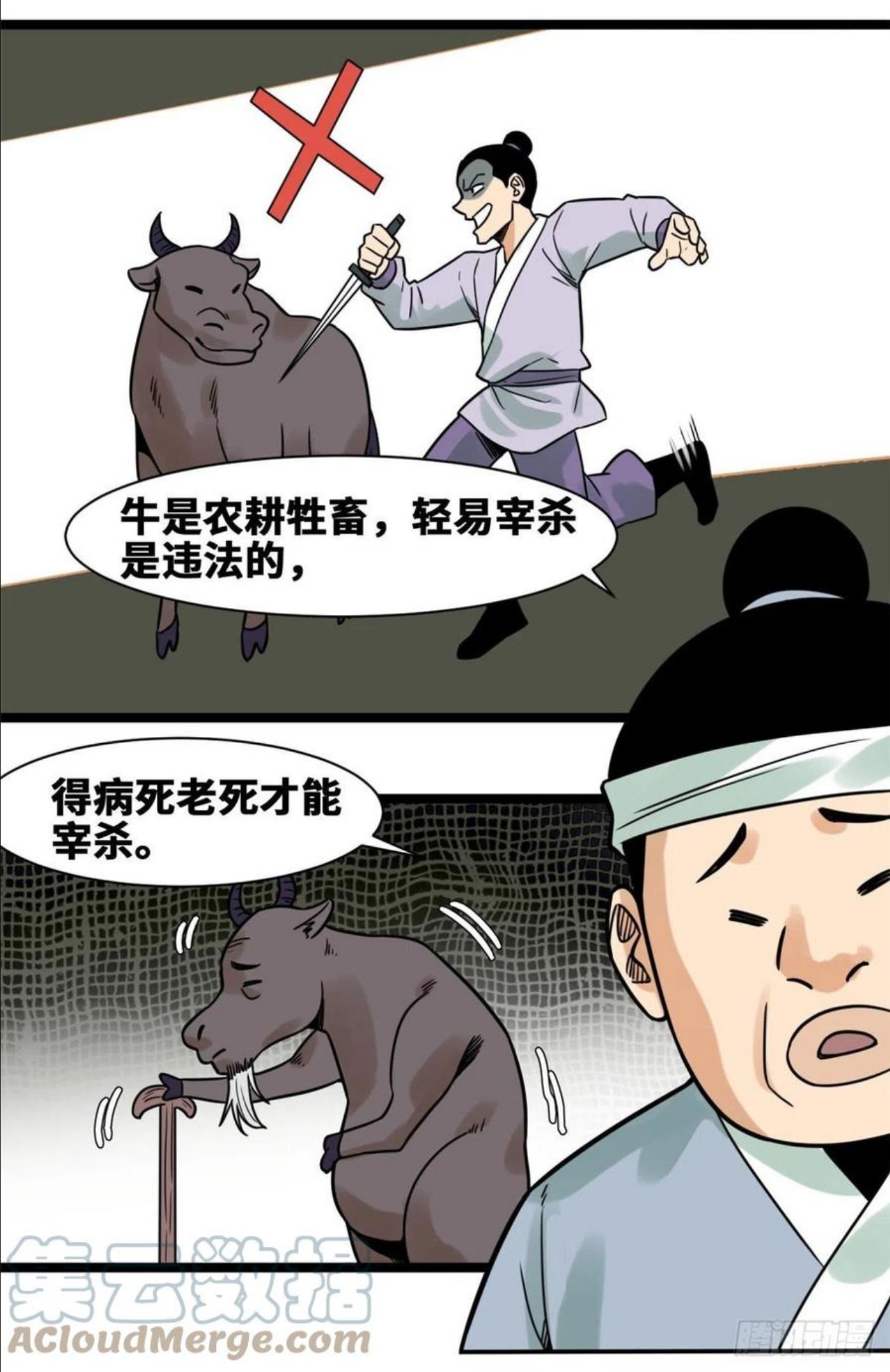 明朝败家子女主是谁漫画,129 宰牛犯法5图