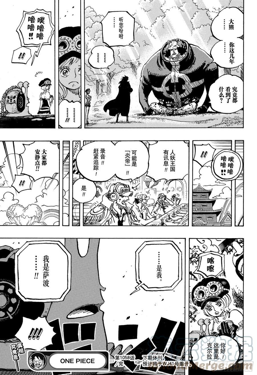 航海王免费在线观看漫画,第1058话 新皇帝17图