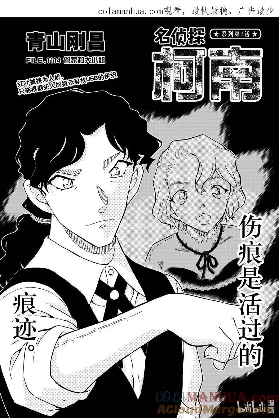 名侦探柯南漫画,1114 FILE.1114 管家和大小姐1图