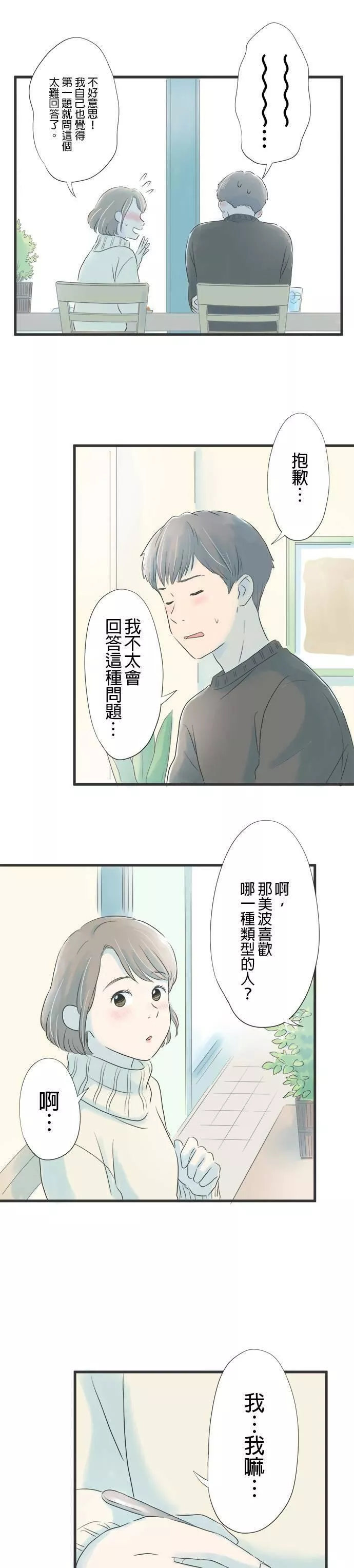 重要的日子总是雨漫画,第17话 你问我答10图