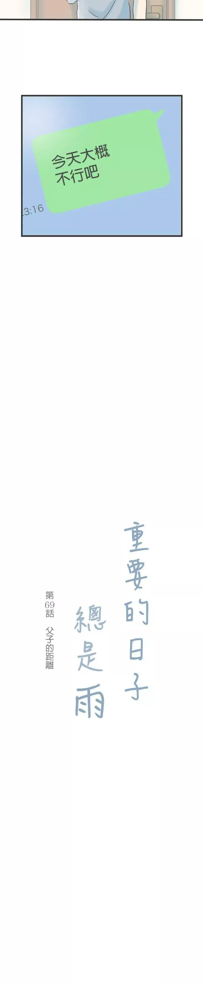 重要的日子总是雨漫画,第69话 父子的距离6图