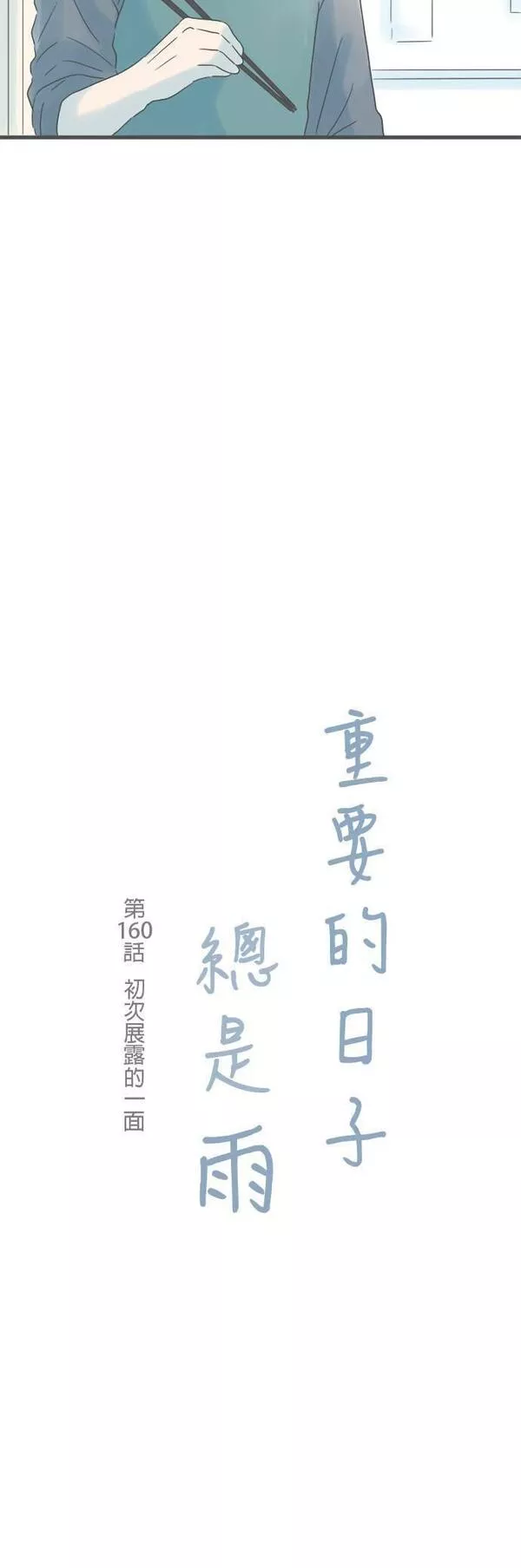 重要的日子总是雨漫画,第160话 初次展露的一面3图