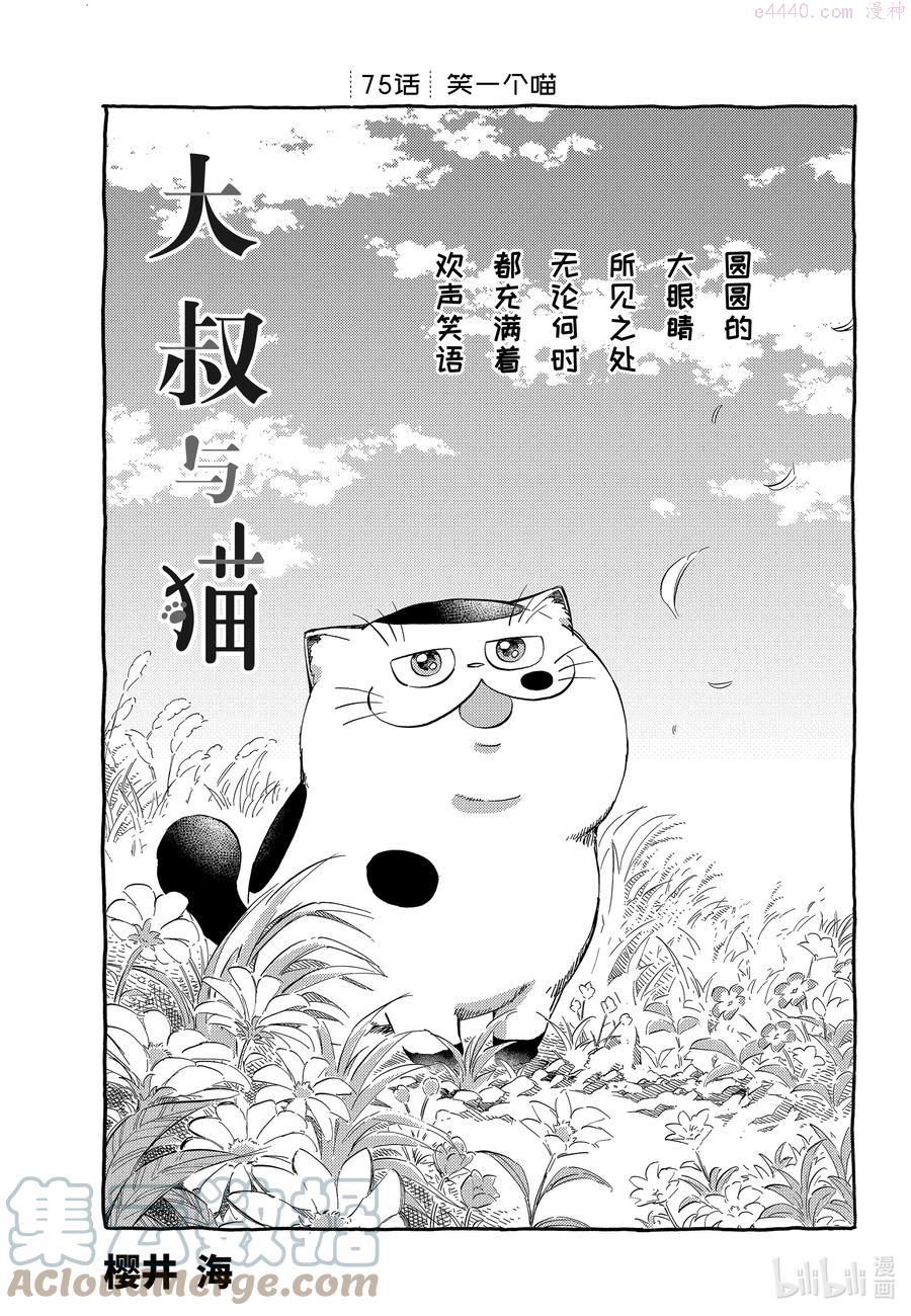 大叔与猫漫画,75 笑一个喵1图